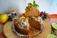 Tarta de Manzana con crumble de avena.